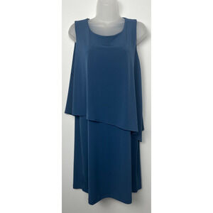 Chico's Blue Layered Knee Length Dress